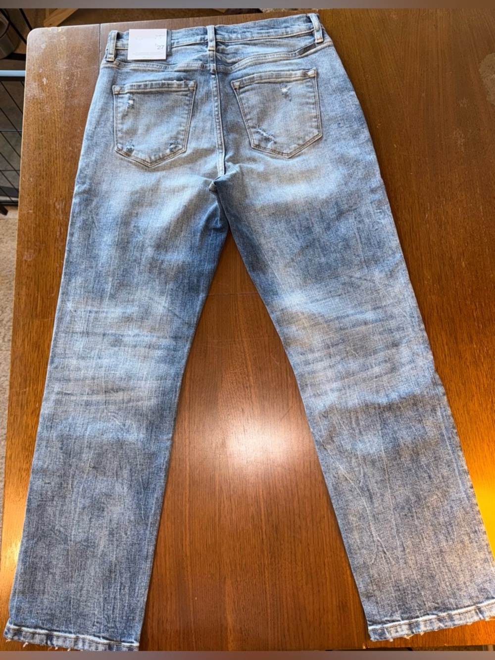 KanCan Light Blue Straight Leg Women's Jeans - Picture 13 of 16